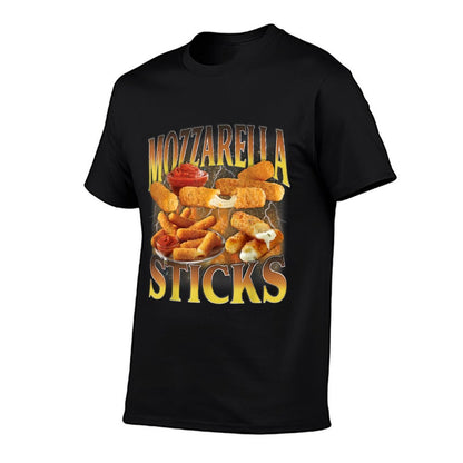 Mozzarella Cheese Stick Gen Z Humor Funny Cheese Sticks Meme  High-quality Stitching T-Shirt