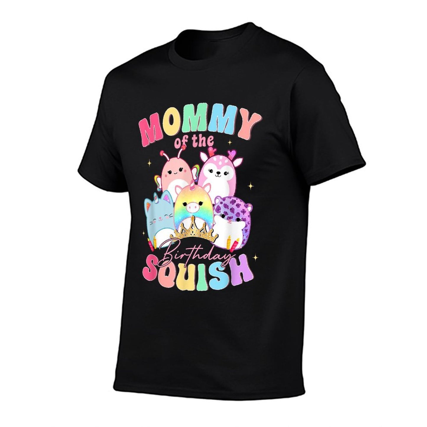 Birthday Girl For Birthday Party Squish Squad Mallow Girls  Relaxed-fit T-Shirt