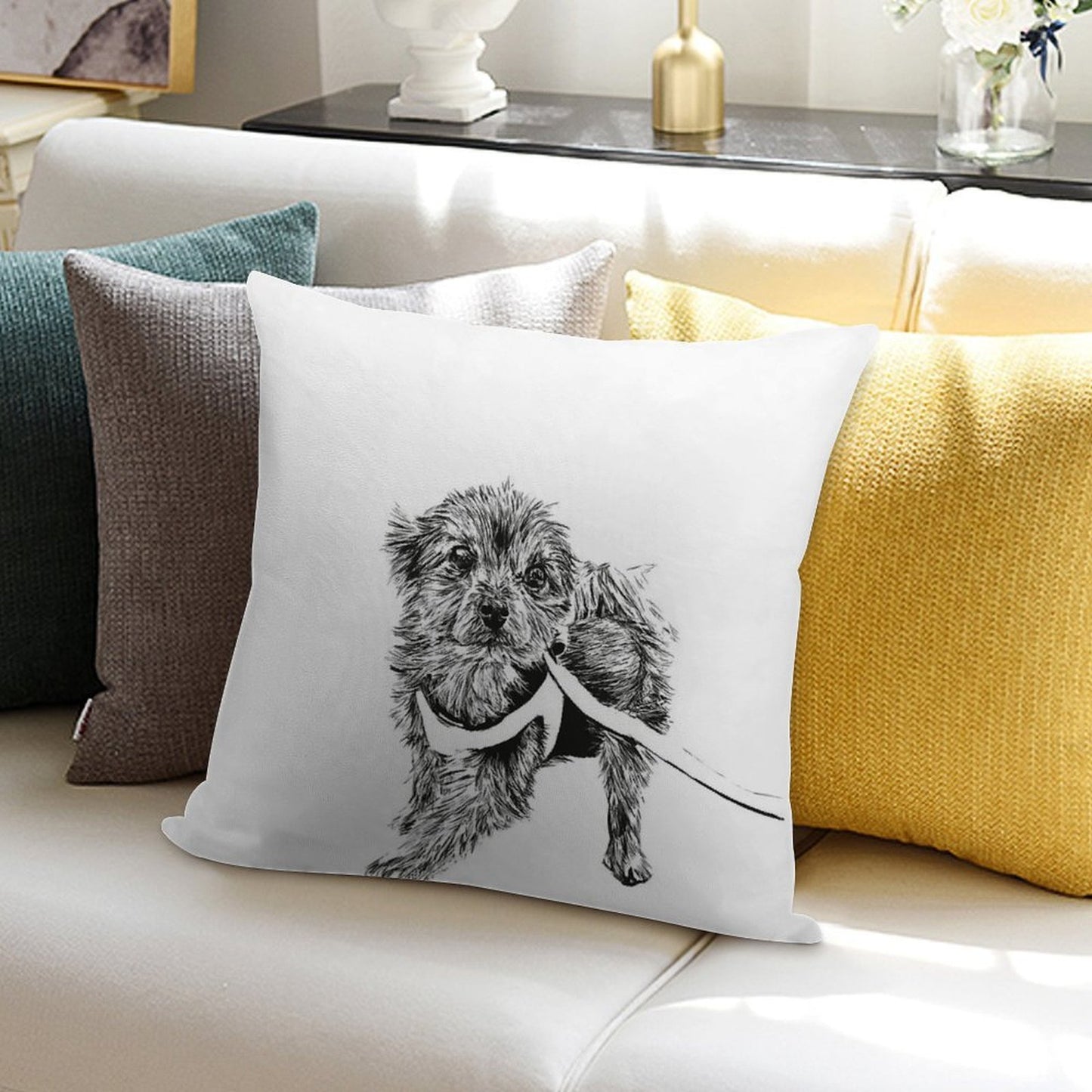 Yorkshire Terrier Soft Anti-Pilling Throw Pillow
