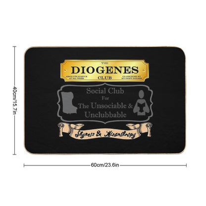 Mycroft Holmes - Diogenes Club - For The Unsociable & Unclubbable  Rapid-Drying Bath Mat