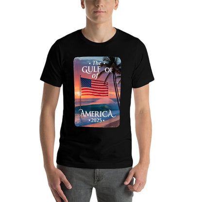 American Flag Gulf Mexico Gulf Of USA America Est 2025 Summer-ready Fabric T-Shirt