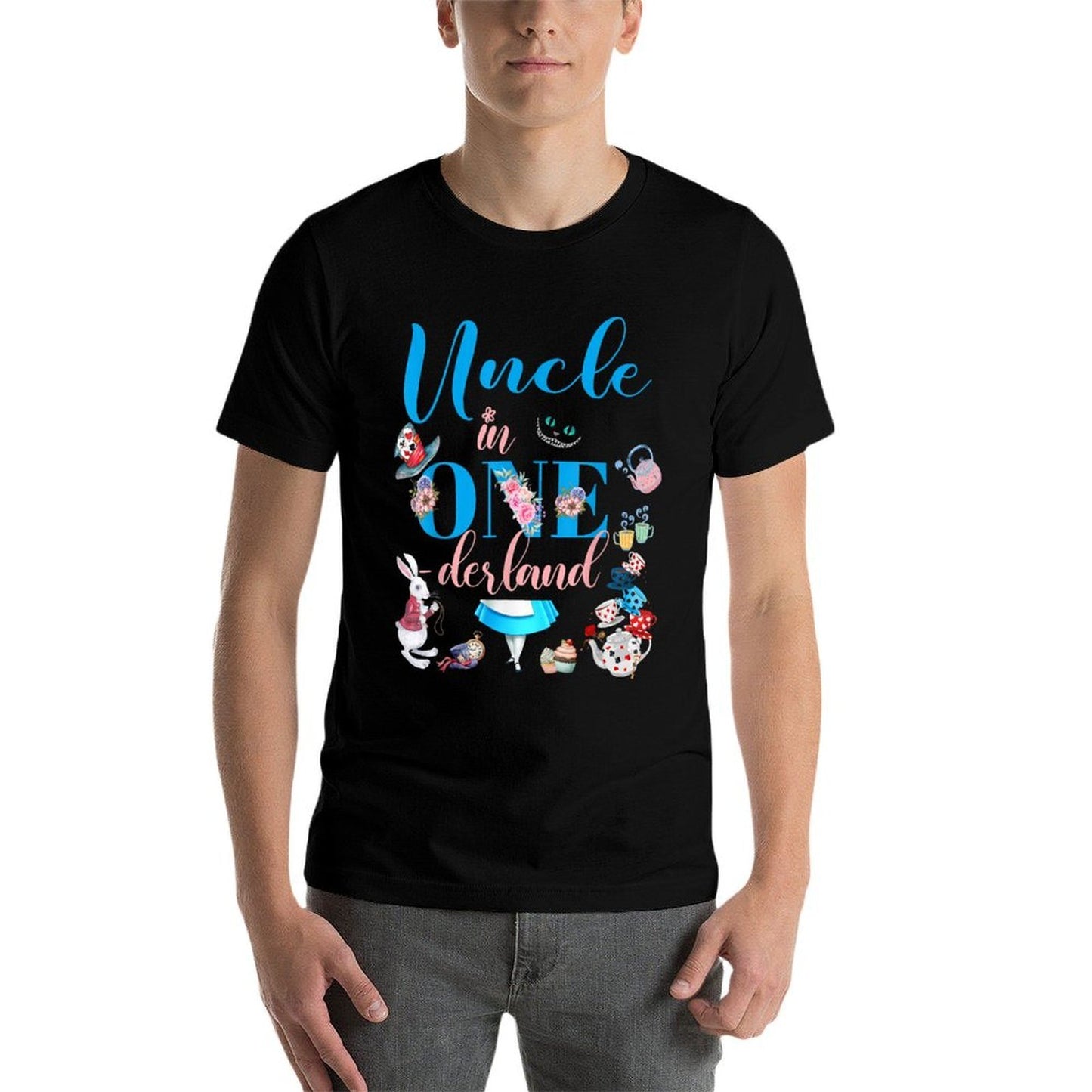 Alice in ONEderland Family Uncle Of The Birthday Girl  Easy-care T-Shirt