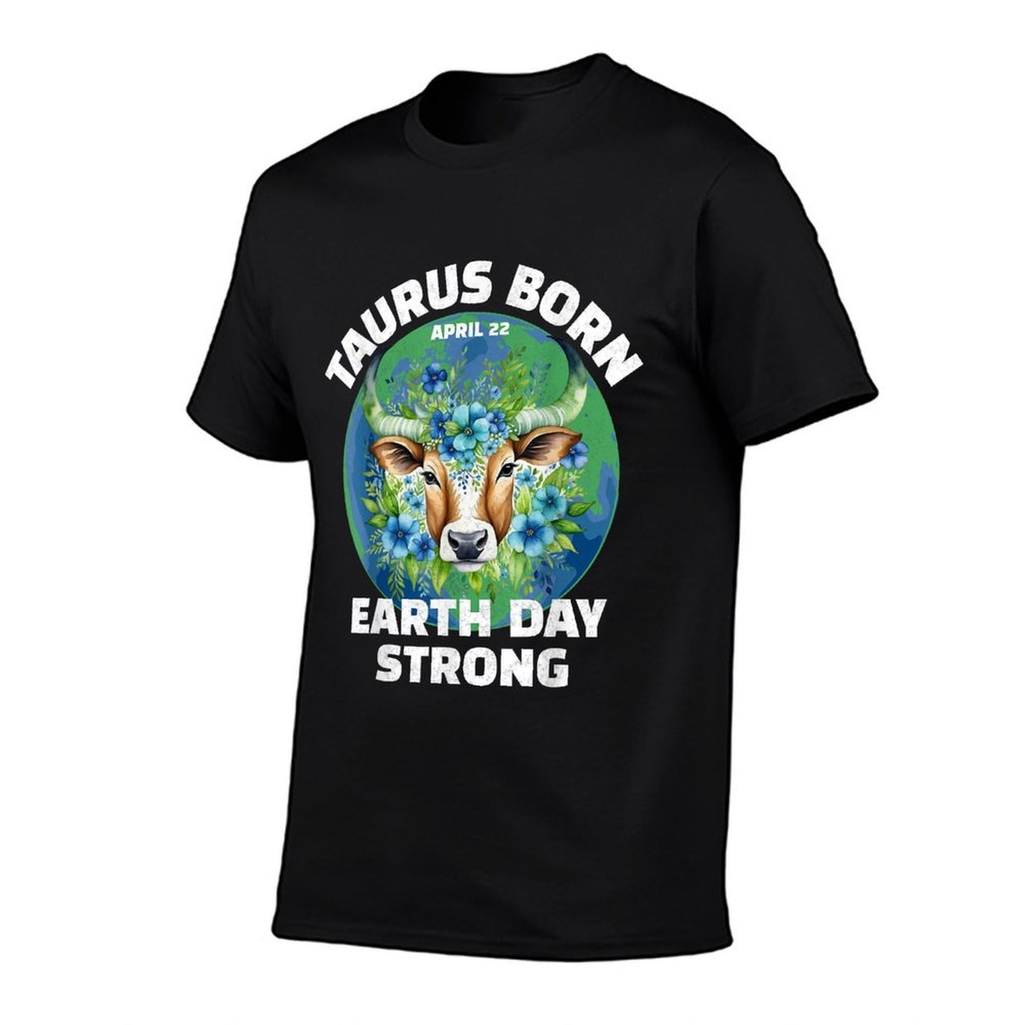 It's My Earth Day Birthday April 22 Taurus Environmental  Oversized Silhouette T-Shirt