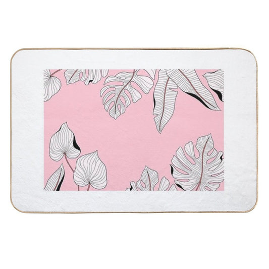 Stylish Floral Tropical Leaves Patterns  Versatile Bath Mat