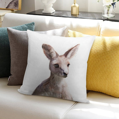 Little Kangaroo Soft Skin-Friendly Throw Pillow