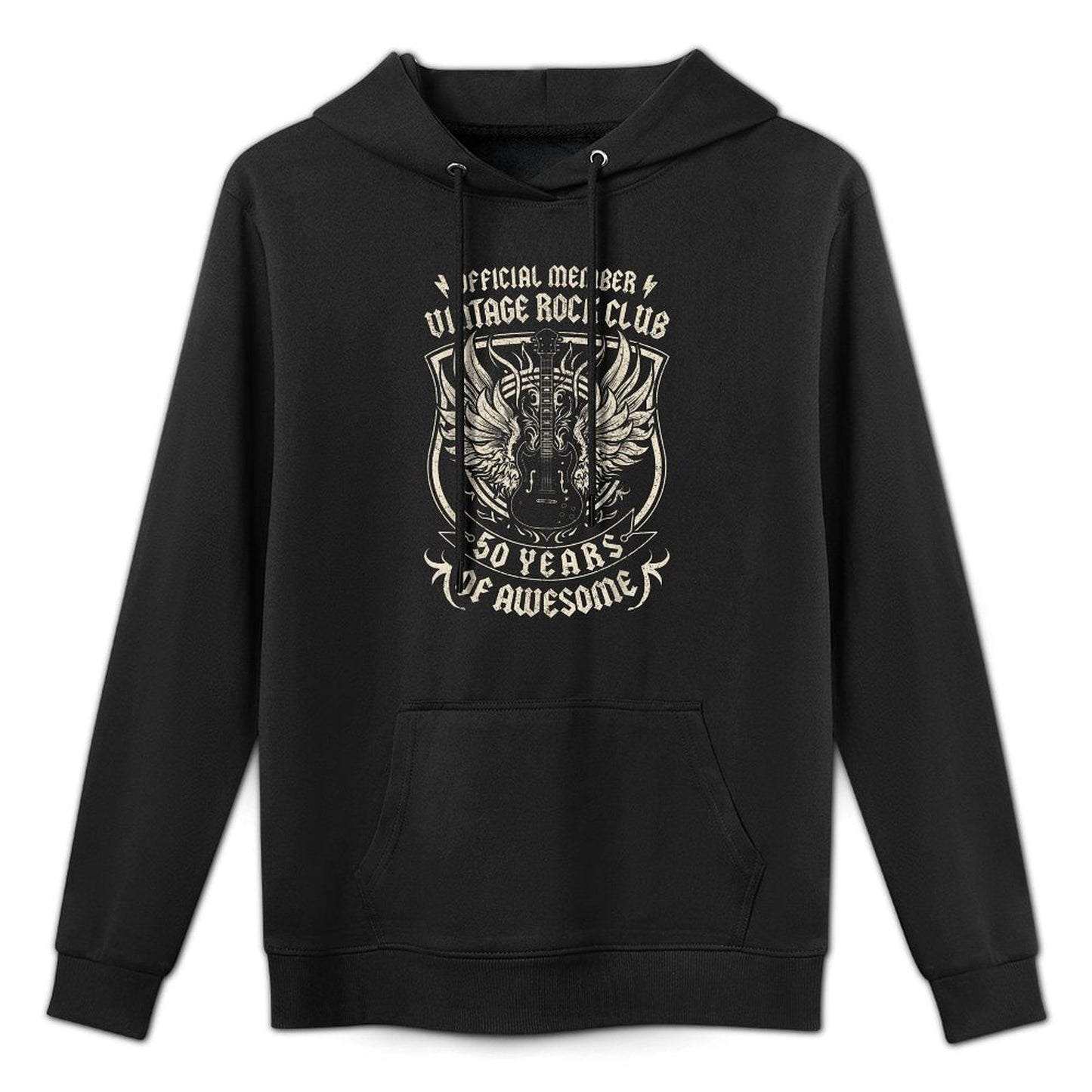 Funny 50 Year Old Birthday Rock & Roll Outfit 50th Birthday Customizable Surface Hoodie