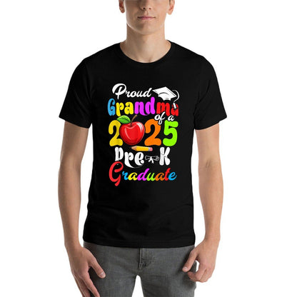 Proud Grandma Of 2025 Pre-K Graduate Mothers Day Graduation  Versatile T-Shirt