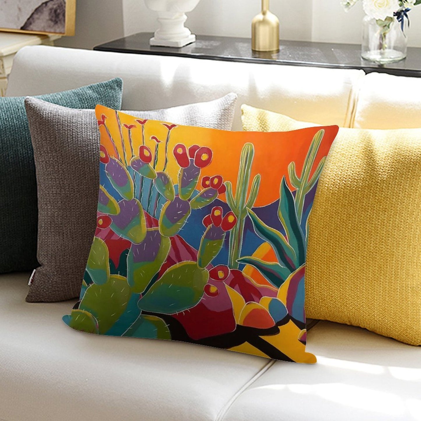 Desert LIght Soft Reinforced Edging Throw Pillow