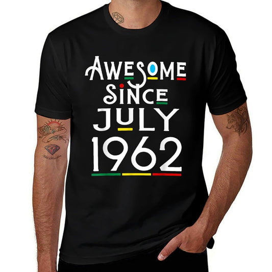 Awesome Since July 1962 60 Years Old Funny 60th Birthday  Classic T-Shirt