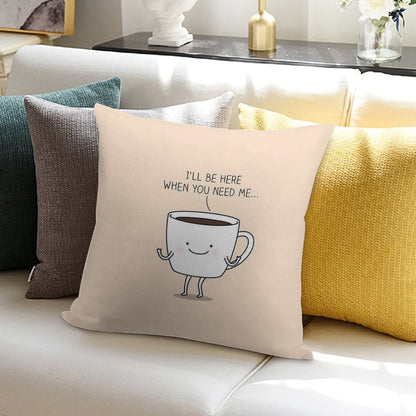 Need Coffee Soft Luxury Feel Throw Pillow