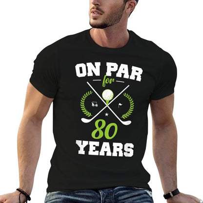 80 Years Old Happy 80th Birthday for Golfers  Tagless Design T-Shirt
