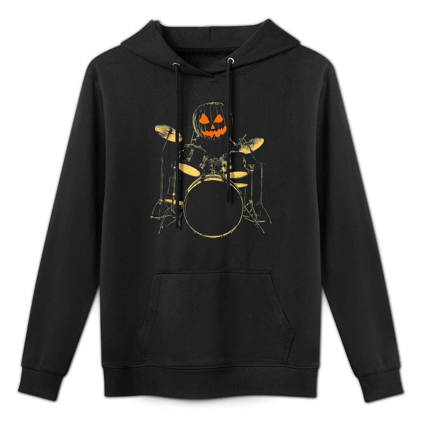 Pumpkin Drummer - Spooky Halloween Drum Set Drums Lover Casual Wear Hoodie