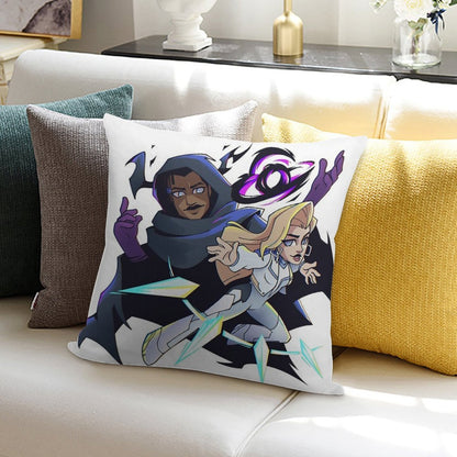 Marvel Rivals Cloak And Dagger Soft Warmth Comfort Throw Pillow