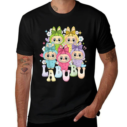 Cute Labubu The Monsters Funny Labubu Lover Men Women Kid Cotton T-Shirt