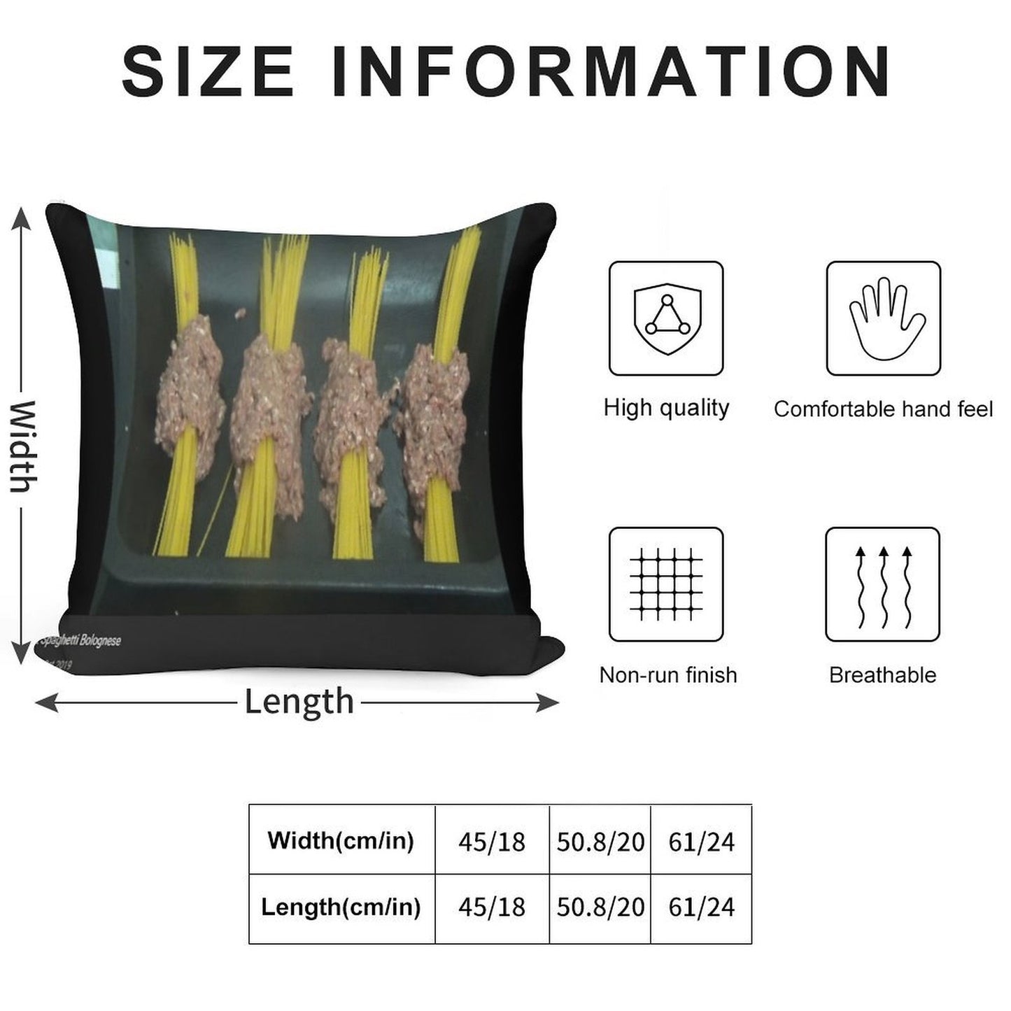 A Different Spaghetti Bolognese - Kay's Cooking Soft Durable Construction Throw Pillow