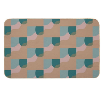 Mid Century Modern Art Abstract Shapes  High-Traffic Bath Mat