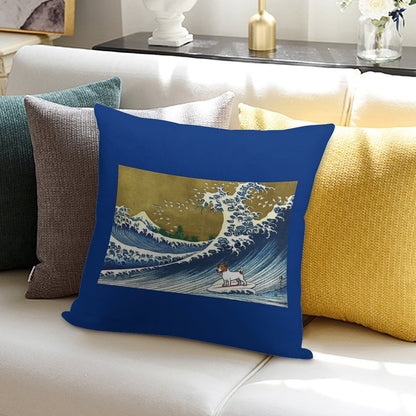 Jack Russell Soft Short Plush Fabric Throw Pillow