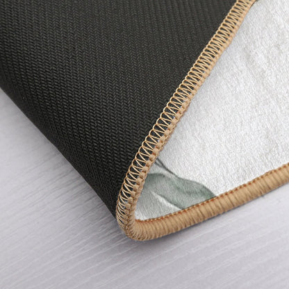 Abstract Composition of Leaves  Easy Maintenance Bath Mat