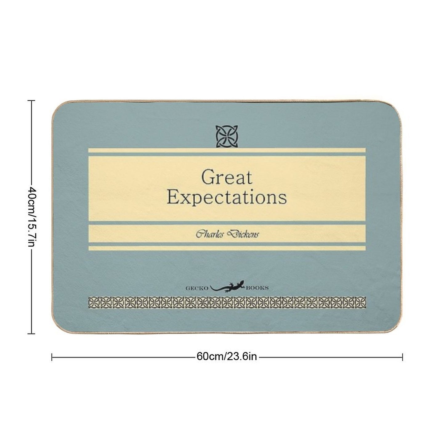 Great Expectations Retro Book Cover  Long-Lasting Bath Mat