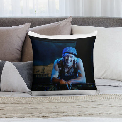 Jeremy Jordan Newsies Poster2 Soft Washable Throw Pillow