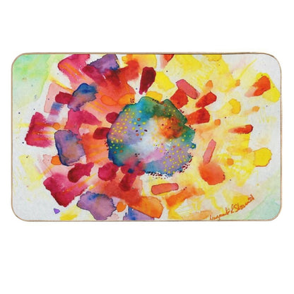 Flower-Colorburst  Non-Slip Bath Mat
