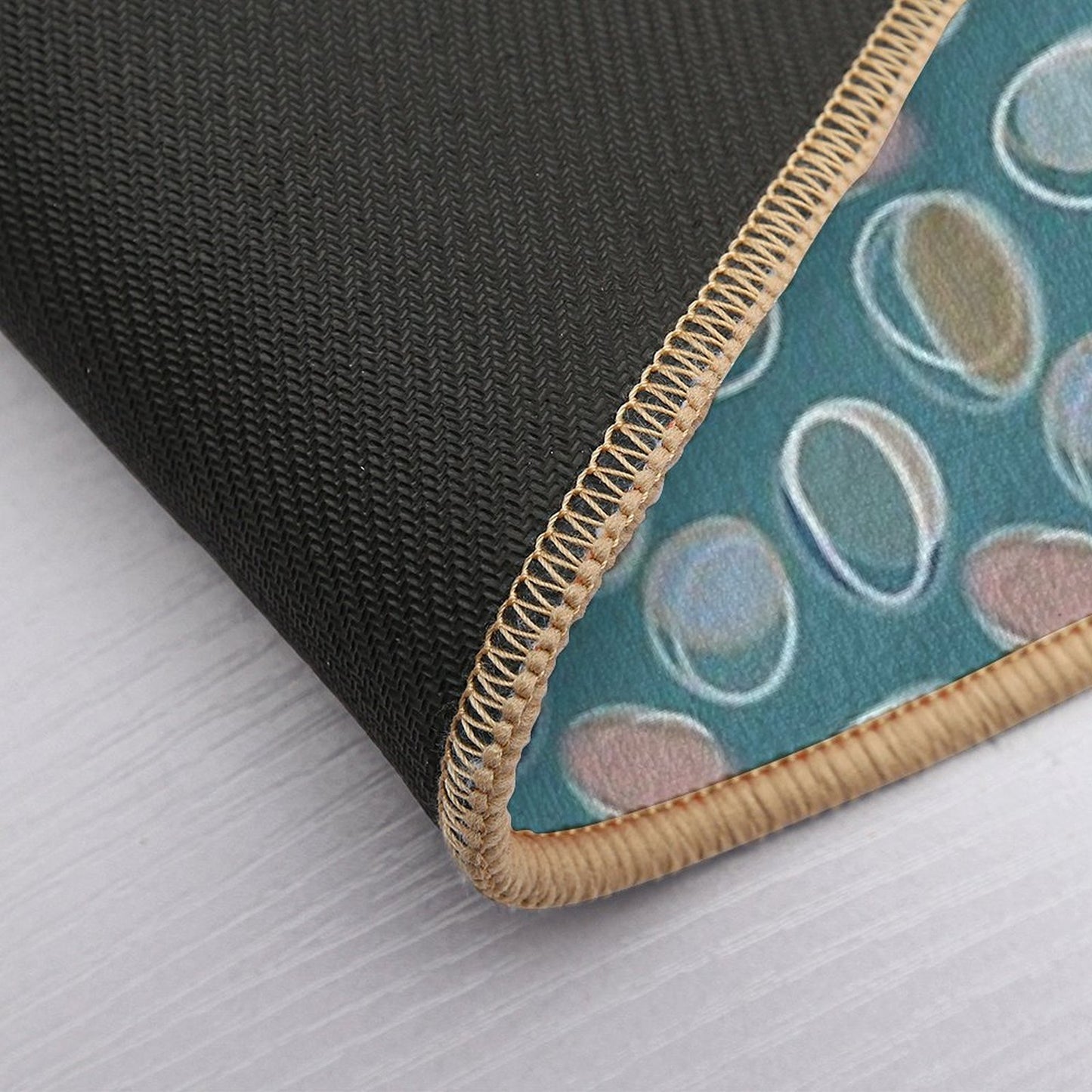 Seaglass Cocentric Circles  Eco-Friendly Bath Mat