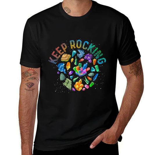 Colorful Rock Collector Earth Scientist Gift Funny Geology  Odor-resistant T-Shirt