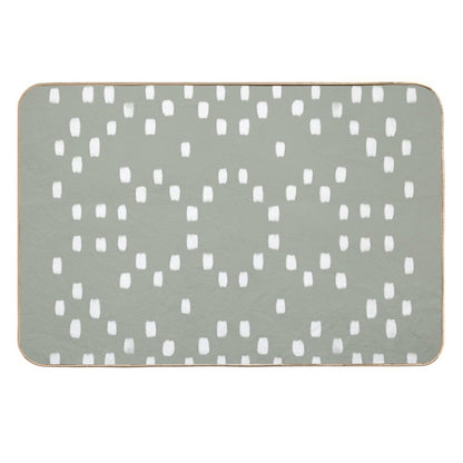 Cute Green Dots Pattern  Slip-Resistant Bath Mat