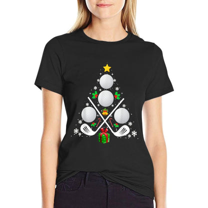 Golf Equipment Christmas Tree Christmas Golf  Relaxed-fit T-Shirt