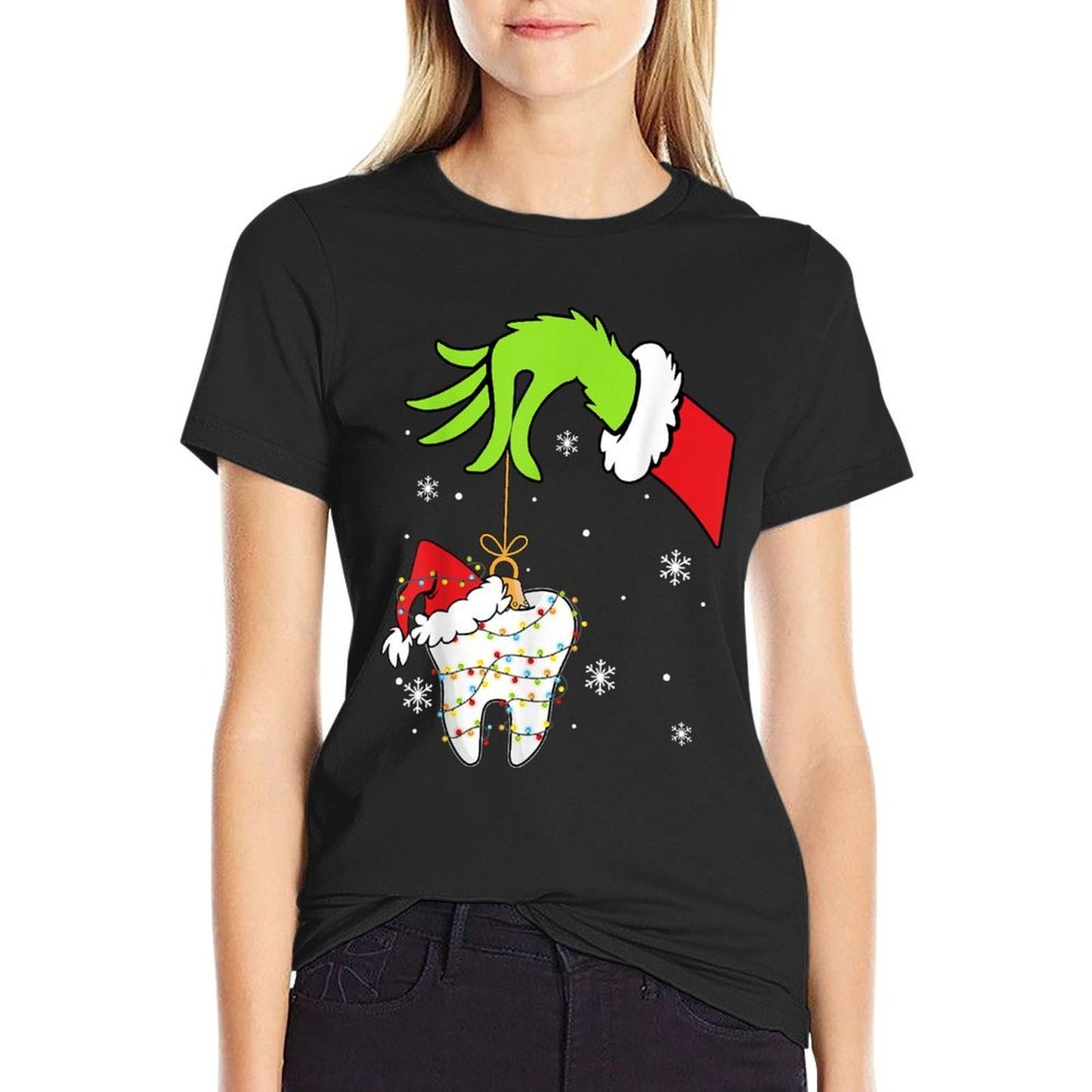 Christmas To-oth Dentist Dental Assistantth Pajamas Xmas  Eco-friendly Material T-Shirt