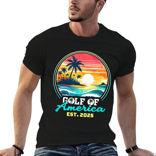 Funny USA America Shirt Gulf Of Us America Est 2025 Odor-resistant T-Shirt