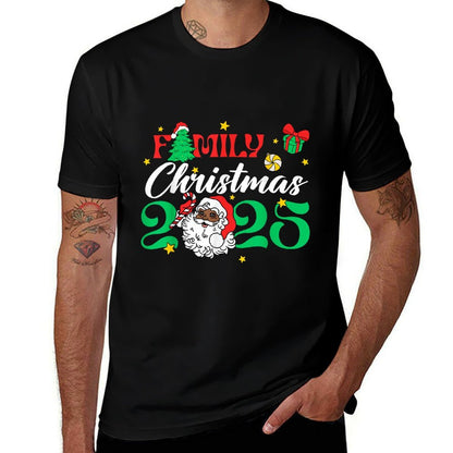 Melanin Family Christmas African American Xmas African Santa  Stretchy T-Shirt