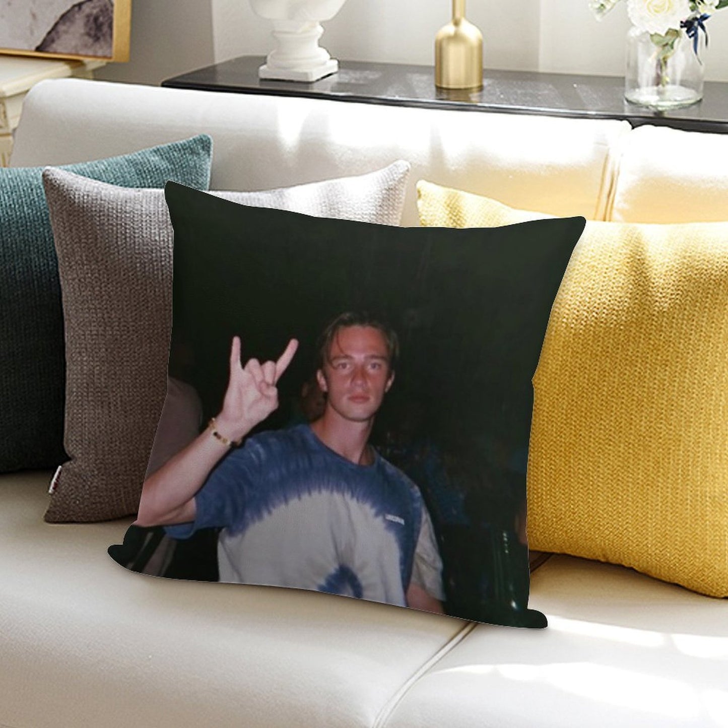 Drew Starkey Soft Warmth Comfort Throw Pillow