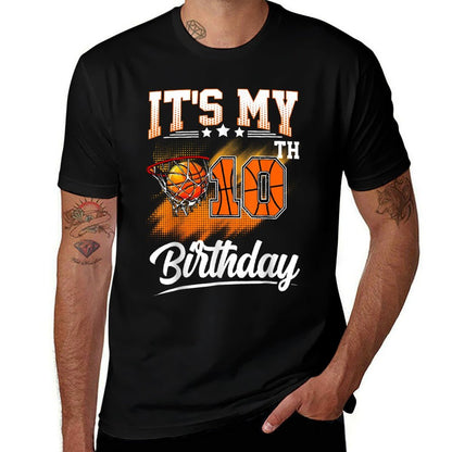 It's My 10th Birthday Basketball Theme 10 Years Old Birthday  Lightweight T-Shirt