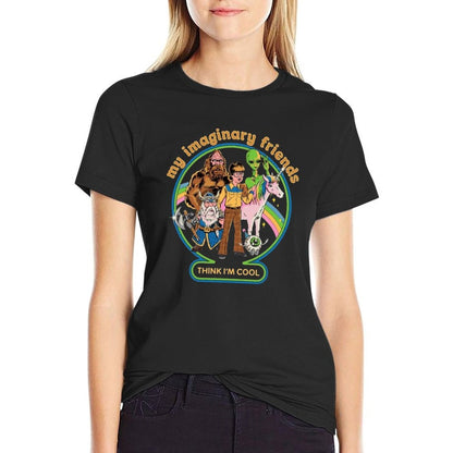 My Imaginary Friends  Oversized Silhouette T-Shirt