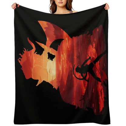 Baldurs Gate 3 - Karlach Negative Illusion Anti-pilling Throw Blanket