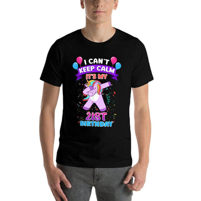 21st Birthday Unicorn For 21 Years Old Women At Age 21  Slim-fit Cut T-Shirt