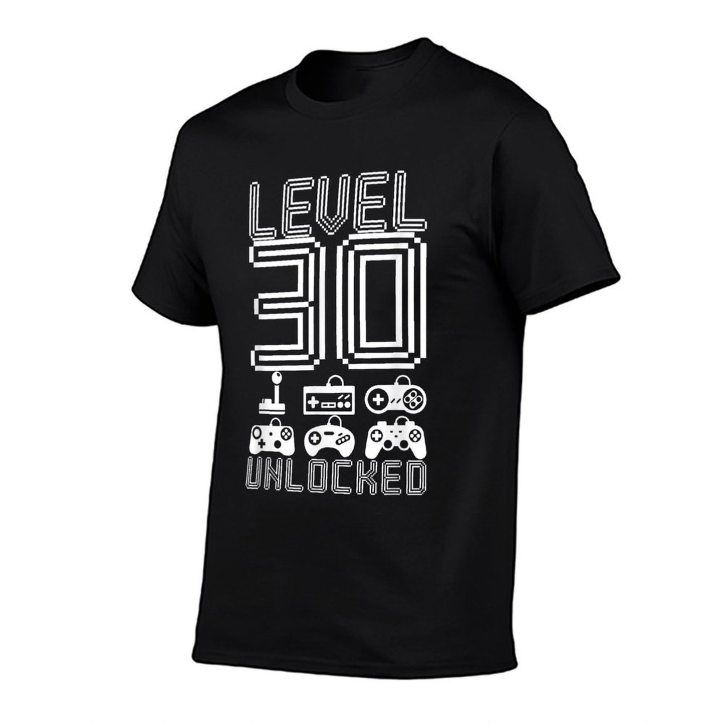 Level 30 Unlocked Video Gamer 30th Birthday Gift  Wrinkle-resistant T-Shirt