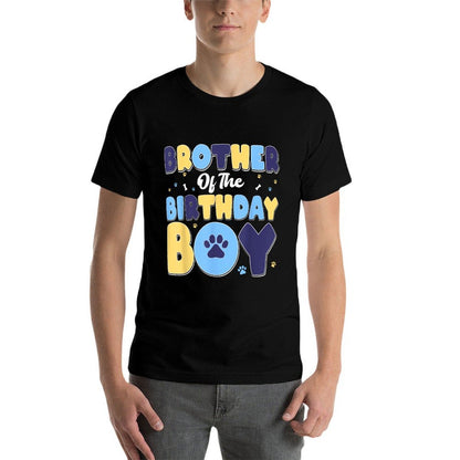 Brother Of The Birthday Boy Matching Family Party Dog Lover  Eco-friendly Material T-Shirt