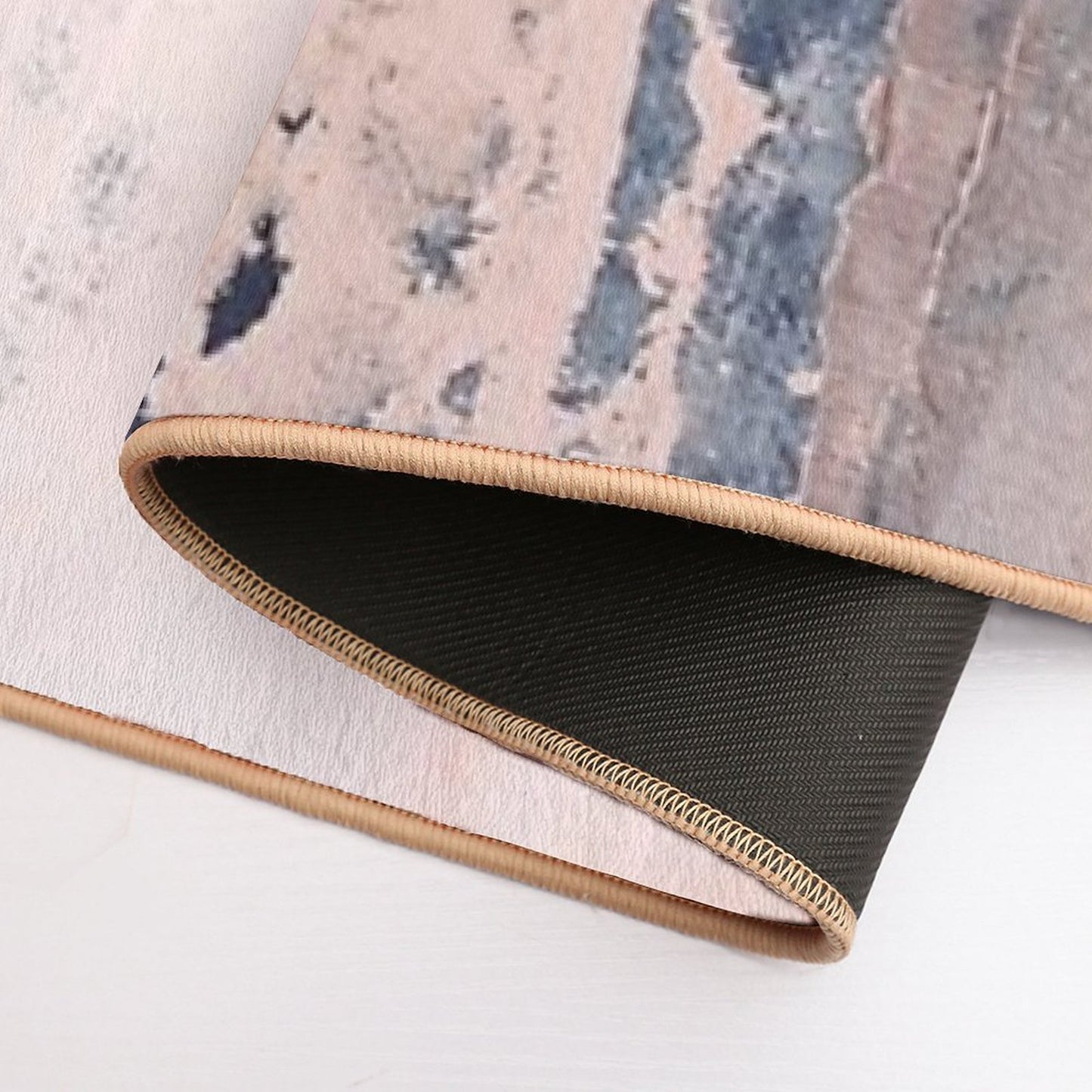 Horizontal Pink Navy  Multi-Purpose Bath Mat