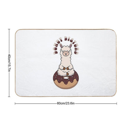 Donut Disturb - Kawaii Alpaca Meditation  Pet-Safe Bath Mat