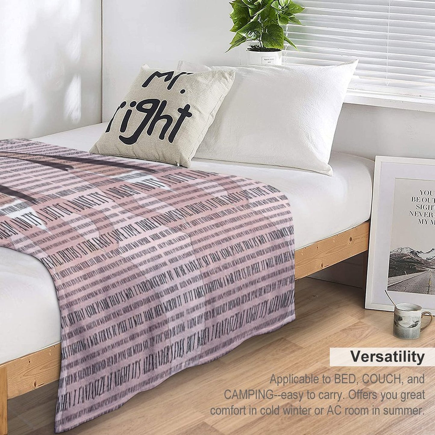 Satisfied Hamilton Musical Velvety-soft Throw Blanket