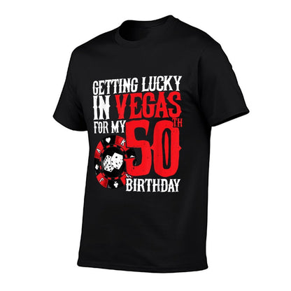 Party in Vegas - Getting Lucky in Las Vegas - 50th Birthday  Soft T-Shirt
