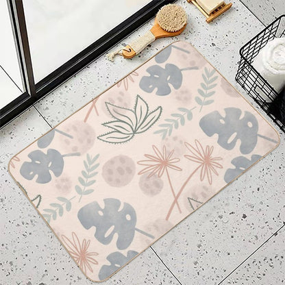 Monstera Pattern 2  Easy To Clean Bath Mat