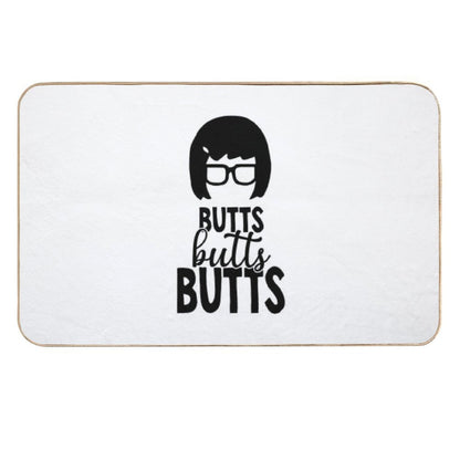 Bobs Animated Sitcom Burgers - Butts Butts Butts  Repositionable Bath Mat