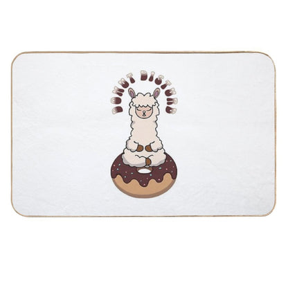Donut Disturb - Kawaii Alpaca Meditation  Pet-Safe Bath Mat