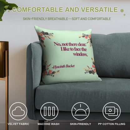 Hyacinth Bucket Quotes Soft Bedroom Essential Throw Pillow