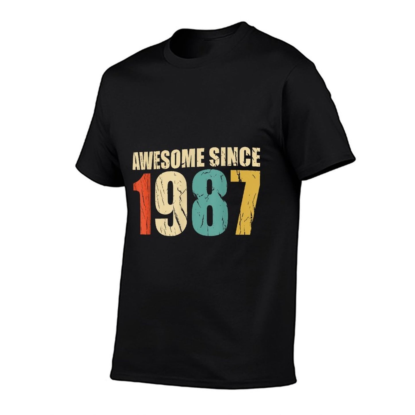 Retro Vintage Style Awesome Since 1987 30th Birthday  Summer-ready Fabric T-Shirt