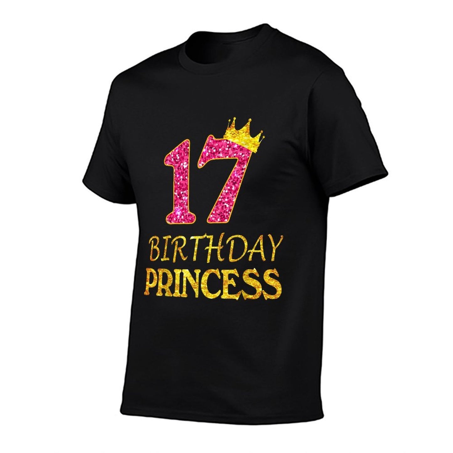 Crown 17th Birthday Princess Girl 17 Years Old Gifts  Graphic-printed T-Shirt