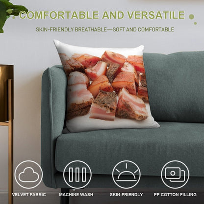 Italian Guanciale Soft Luxury Feel Throw Pillow